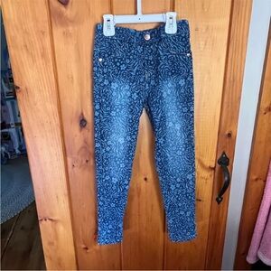 Vince Camuto Blue Patterned Skinny Jeans